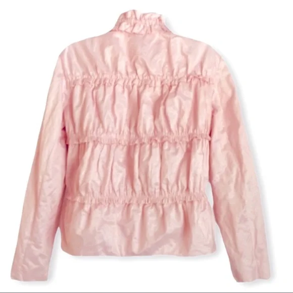 Chico's Women’s Windbreaker Jacket Pastel Pink Size 1
